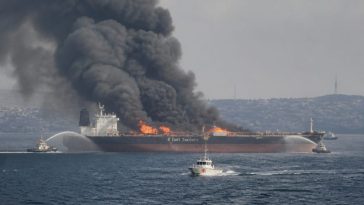 Chinese-Owned Tanker Torched Near Hormuz, Puts Beijing on the Spot