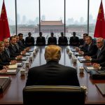 President Trump Brings Musk, Cook and Fink to Pressure Xi in Beijing