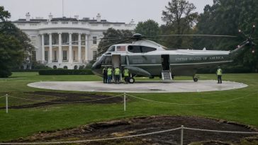 Trump Eyes Permanent South Lawn Helipad to Stop Marine One Damage