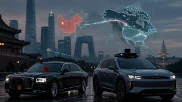 President Donald Trump in Beijing as Chinese EVs Loom via Canada