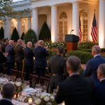 Trump Hosts Rose Garden Police Week Dinner for Top Law Enforcement