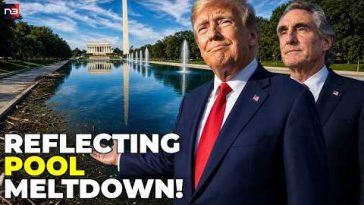 Liberals LOST IT Over Trump’s “Blue” Reflecting Pool—Then the REAL Story Came Out