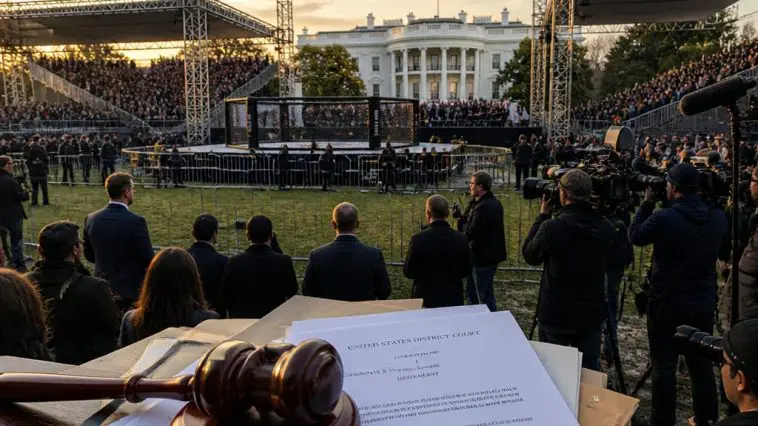 DOJ Moves to Block Bid to Cancel UFC at White House South Lawn