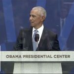 Obama marks opening of presidential center