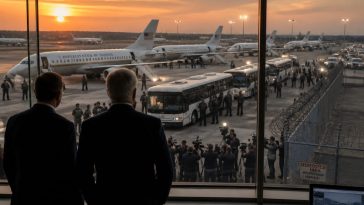 Trump and Sec. Markwayne Mullin Oversee Record 296 Removal Flights