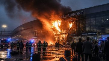 Shocking Video: Iranian Drone Hits Kuwait International Airport