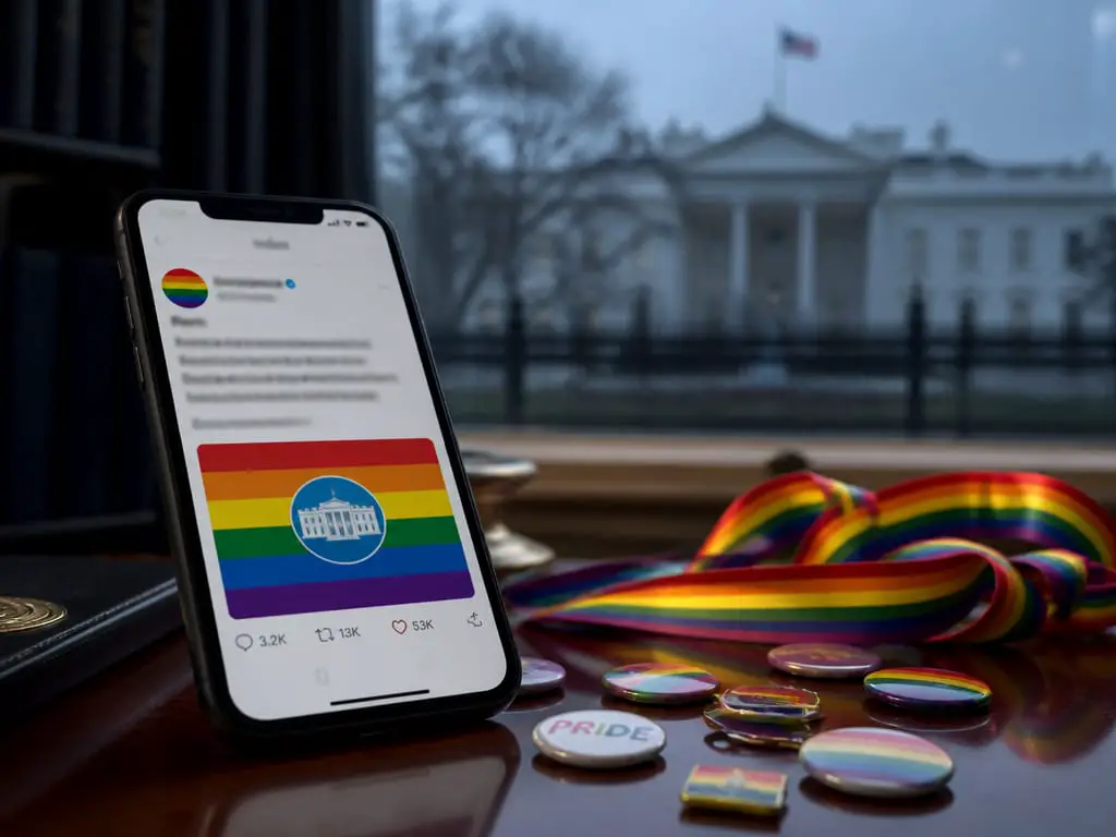 Kamala Harris Posts Pride Message as White House Keeps Silent
