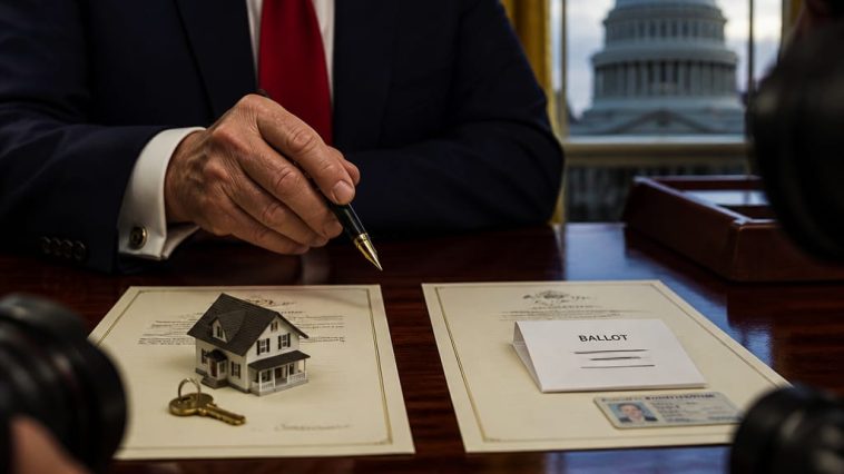 President Donald Trump Holds Housing Bill Hostage to Force SAVE Vote