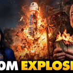 Katy Perry CURSE! Jeff Bezos Rocket BURST Into Massive Mushroom Cloud Fireball, Run For Their Lives🔥