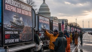 Fishermen Flood DC With Billboards, Praise Trump and Slam Wind
