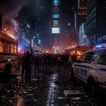 Knicks Title Night Turns to Times Square Arson and Chaos