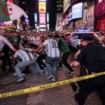 Times Square Turns Brawl Zone as Argentina and Algeria Fans Clash