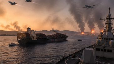 U.S. Hits 140 Iranian Targets After Attack on Merchant Ship