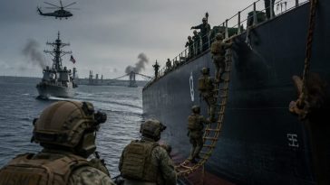 Marines Board Tanker as US Strikes Bridges, Chokes IRGC Supply