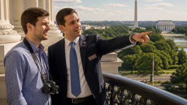 Viral Fan Freddy Gets VIP DC Tour from Nick Adams, No Trump Meet