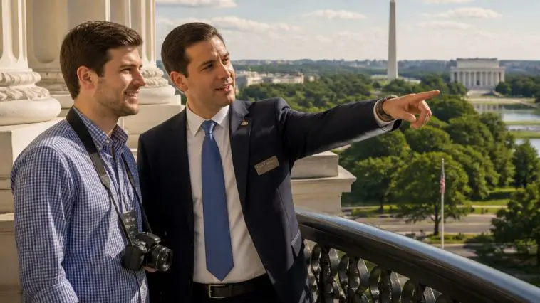 Viral Fan Freddy Gets VIP DC Tour from Nick Adams, No Trump Meet
