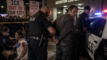 GEO Worker Arrested After Shooting Near ICE Center; Woman Injured, $500K Bond