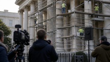 Media Meltdown Over White House Scaffolding as Trump Orders Repairs