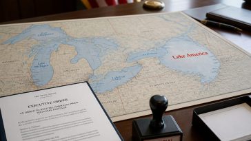 Trump orders federal maps to call Lake Ontario Lake America