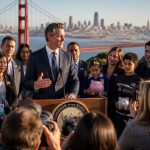 Newsom Breaks Ranks, Backs President Trump's Kids Accounts