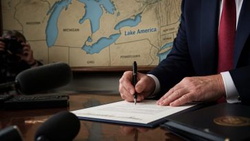 Trump orders Lake Ontario renamed Lake America on federal maps