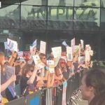 Trans activists ERUPT in protest outside WNBA game