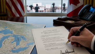 Trump Renames Lake Ontario to Lake America, PM Mark Carney Protests