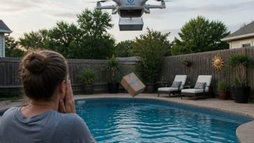 Prime Air Drone Drops Package into Pool as Expansion Nears 500 Cities