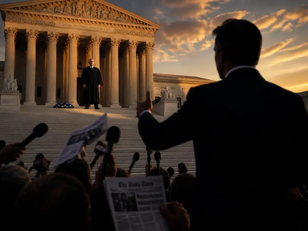 President Donald Trump Calls Justice Alito a GOAT After He Stays