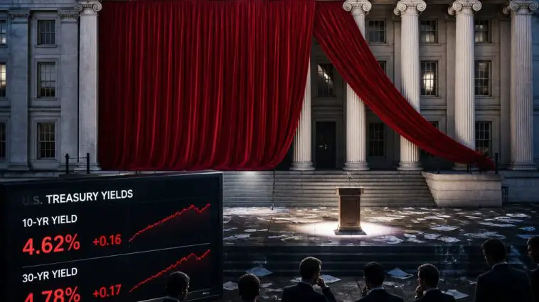 Bessent's $6B Buyback Theater Fails as Long‑Term Yields Rise
