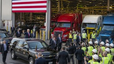 President Trump Visits Denton Peterbilt Plant to Tout Tariffs and Jobs