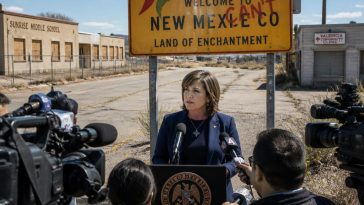 Governor Michelle Lujan Grisham Scolds Trump Meme While State Fails