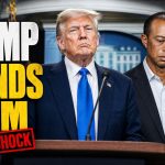 Urgent: Trump Wouldn't Ditch Tiger Woods On Camera, and He Named Who Wrecked That Back