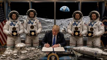 Trump launches Space Academy commission and vows moon base