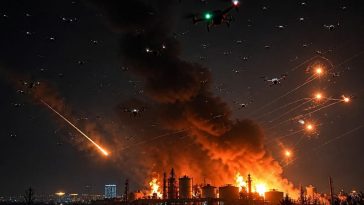 1,100 Ukrainian Drones Flood Russia as Moscow Refinery Burns