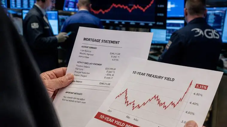 Bond Panic: 10-Year Yield Flashes Above 5% and Mortgages Hit