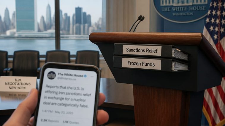Trump Denies Offer as Envoys Say Sanctions Relief Tied to Iran Steps