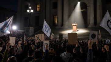 Mayor Mamdani Silent as NYC Rally Praises Oct. 7 Terror