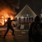 Macron Downplays Paris Unrest as Louvre Blames Student Strikes