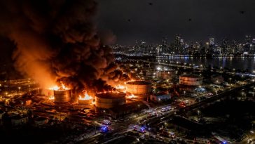 Mass Ukrainian Drone Strike Sparks St. Petersburg Oil Fires