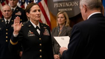 Hegseth Swears Brig Gen Melissa S Cunningham After Vaccine Purge