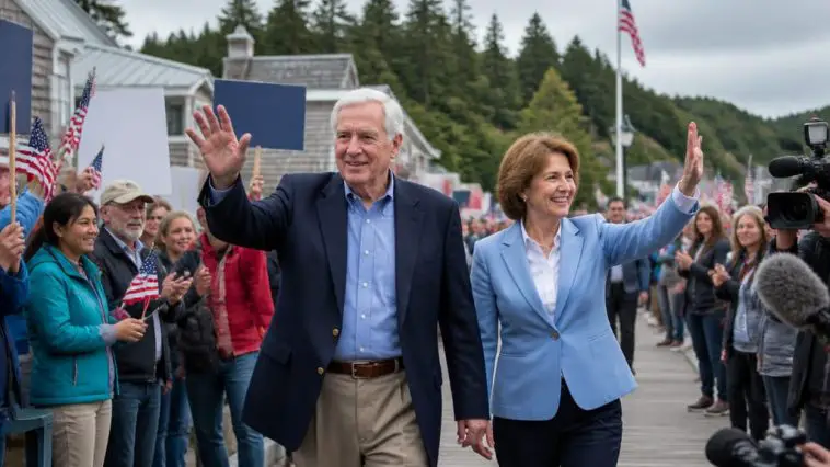 Former U.S. Sen. Joe Manchin Joins U.S. Sen. Susan Collins in Maine