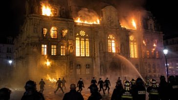 France at Breaking Point: Historic Town Hall Burned in Riots