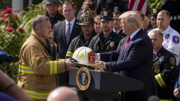 Trump Saves Mohammed Jab for Michigan at Rose Garden Lunch