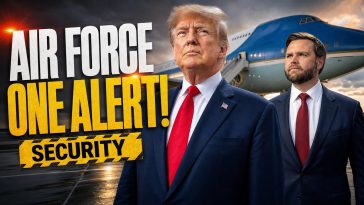 Trump boarded Air Force One under tight security, and what he said about voting still stings