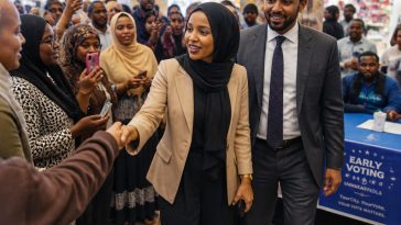 Rep. Ilhan Omar Stages Reappearance at Somali Mall Amid DOJ Name Probe